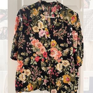 Zara floral shirts